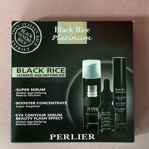 PERLIER BLACK RICE PLATINUM AGE DEFYING KIT